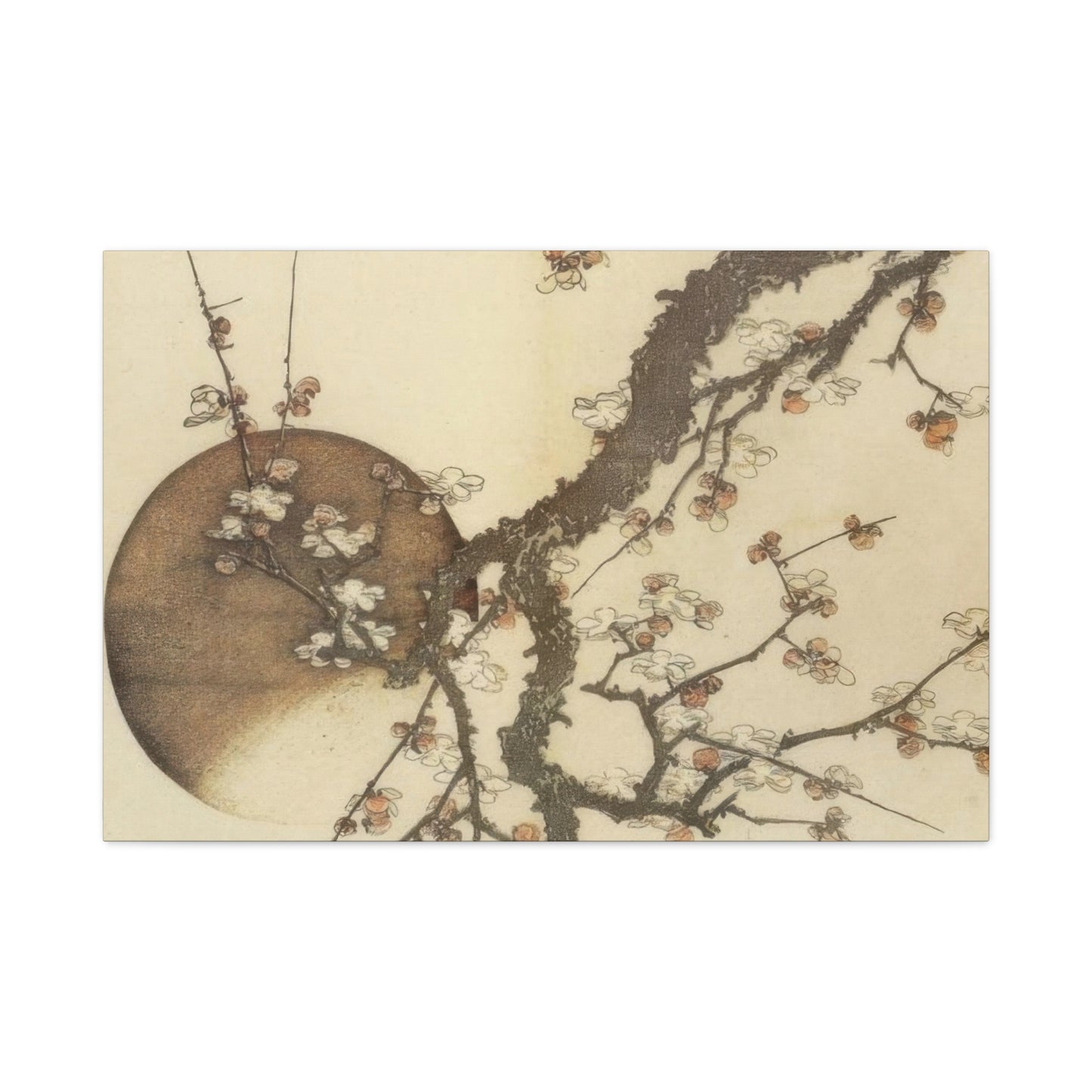 Katsushika Hokusai Plum Blossom And The Moon Wall Art & Canvas Prints