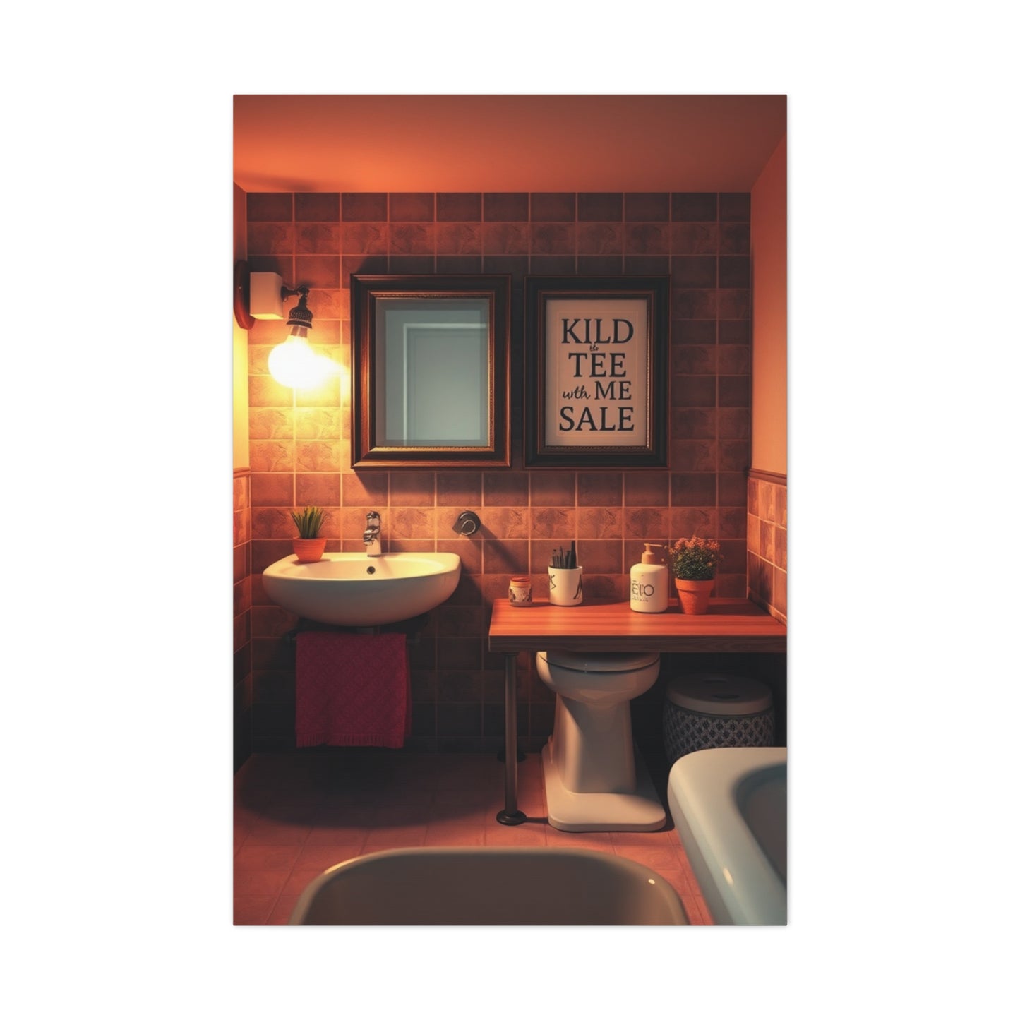 Kid’s Bathroom Art Canvas Art 4 Wall Art & Canvas Print