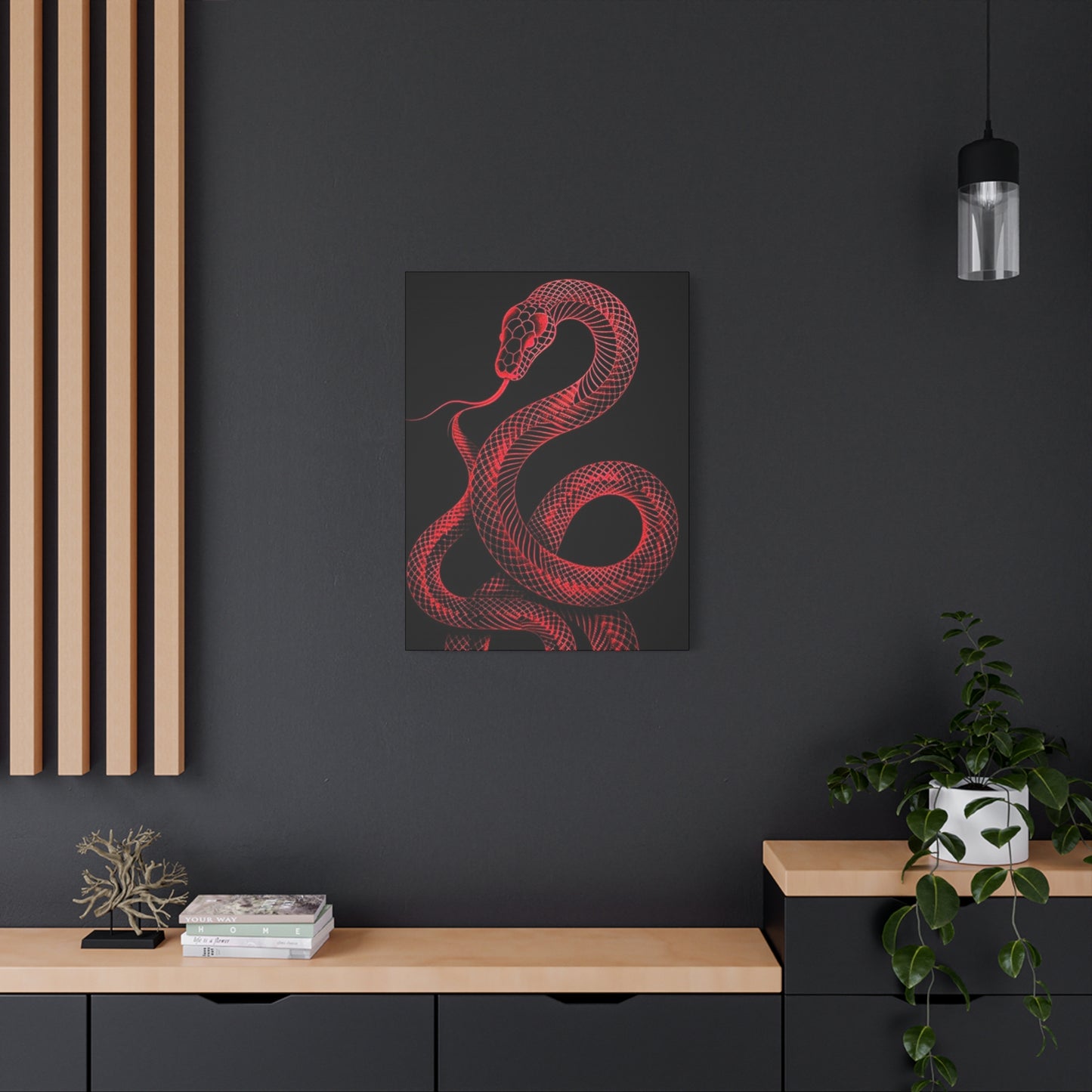 The Red Snake Poster Wall Art & Canvas Prints