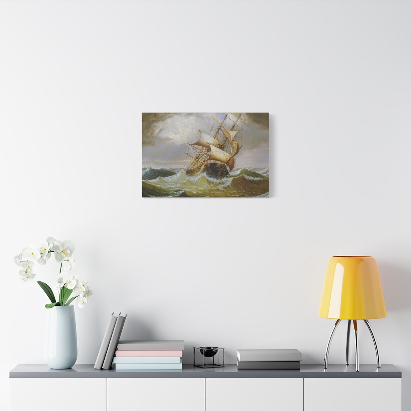 Derailing Ship In Ocean Wall Art & Canvas Prints