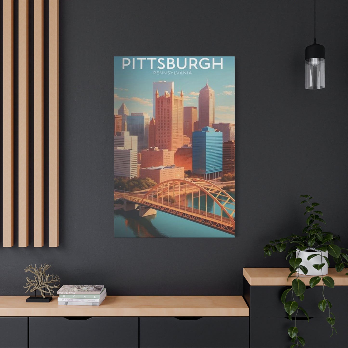 Pittsburgh Skyline Poster Wall Art & Canvas Prints