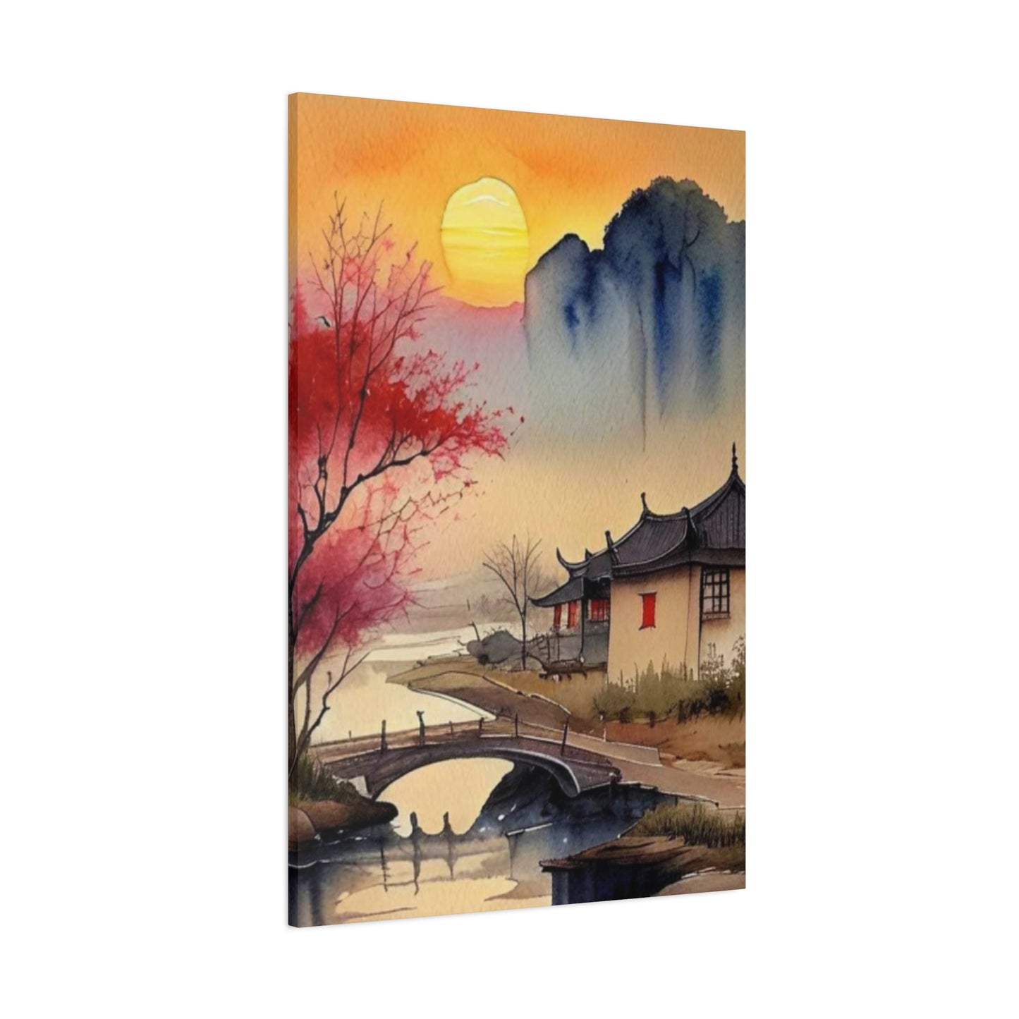 Sunset Over the Bridge Wall Art & Canvas Prints