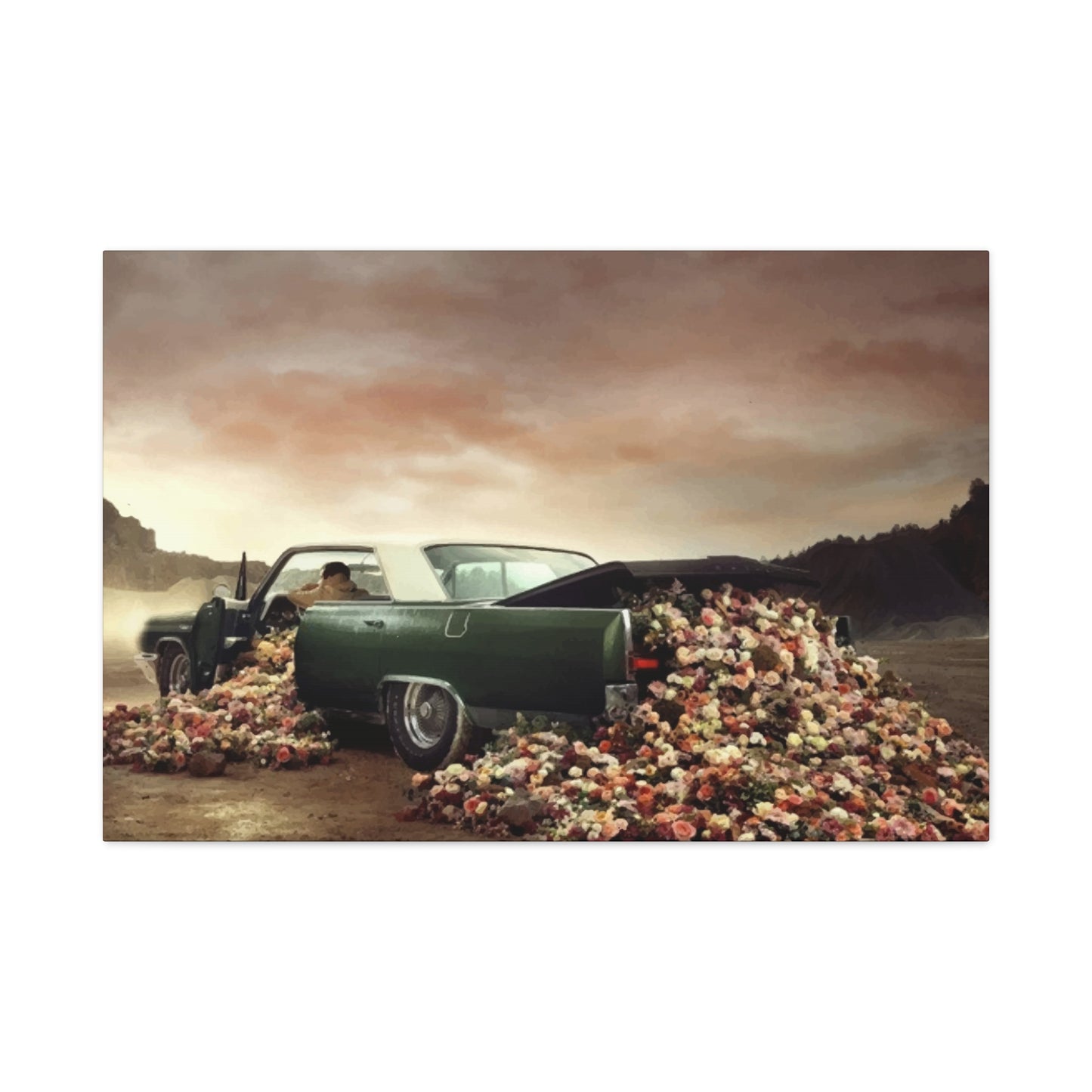 Flower Car Wall Art & Canvas Prints