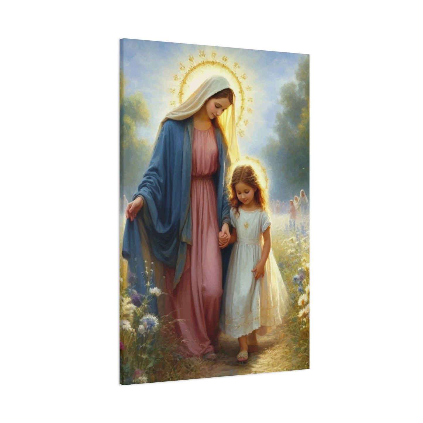 Christian Mother with Little Girl Wall Art & Canvas Prints