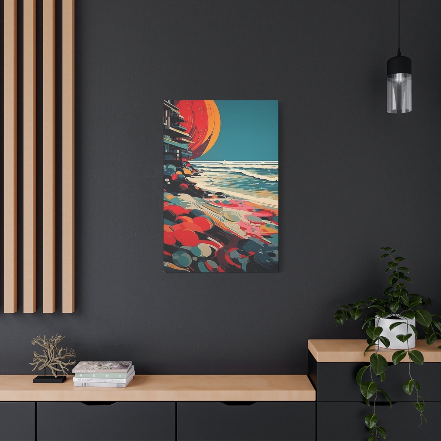 Abstract Sunset On A Beach Wall Art & Canvas Prints