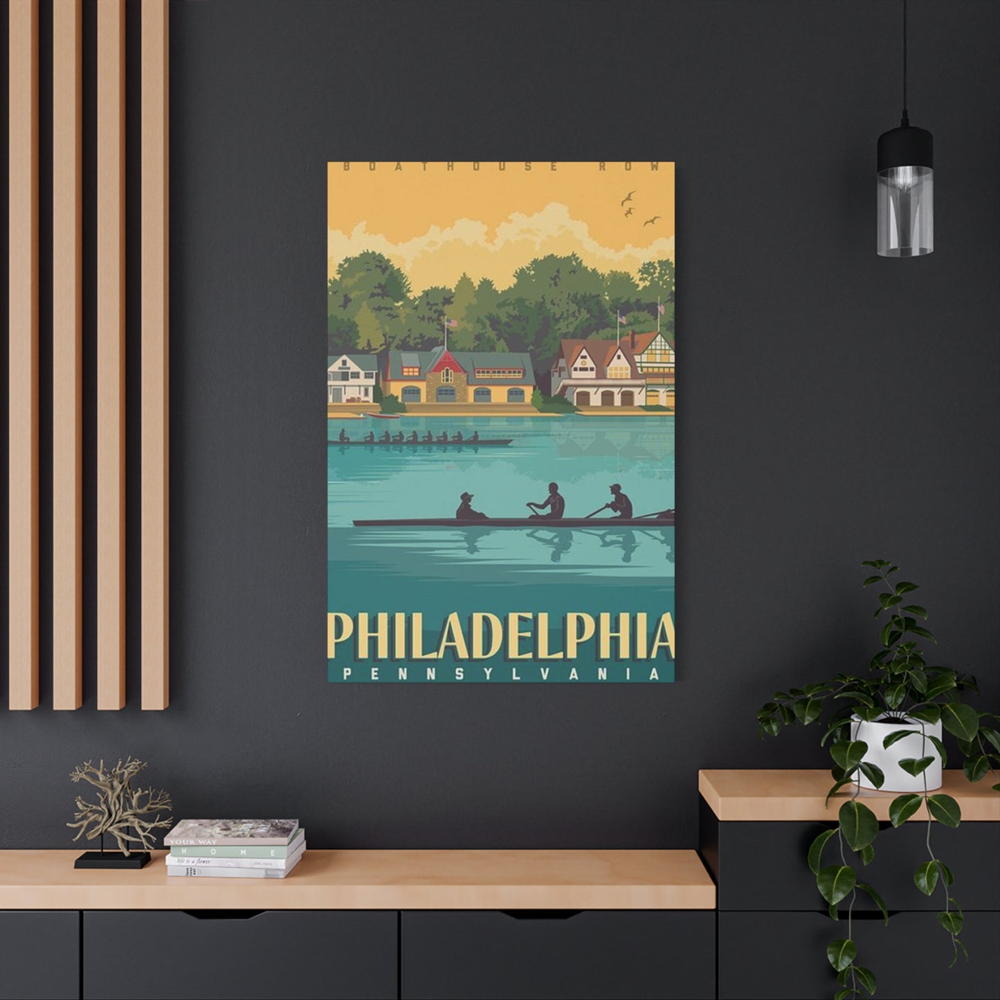River Kayaking In Philadelphia Wall Art & Canvas Prints