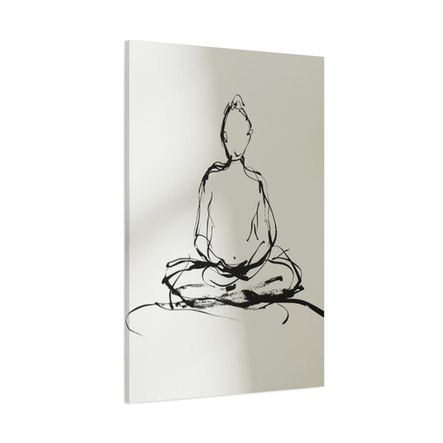Buddha Yoga Drawing Wall Art & Canvas Prints