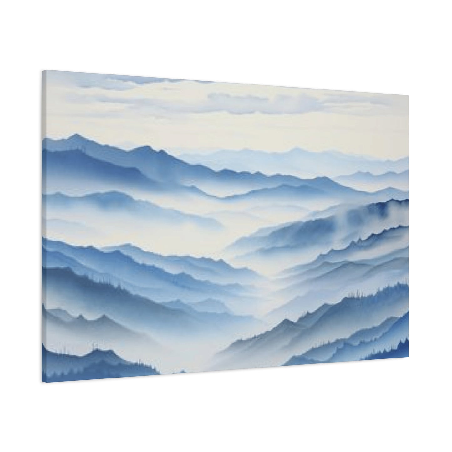 Blue Clouds and Ridge Painting Wall Art & Canvas Prints