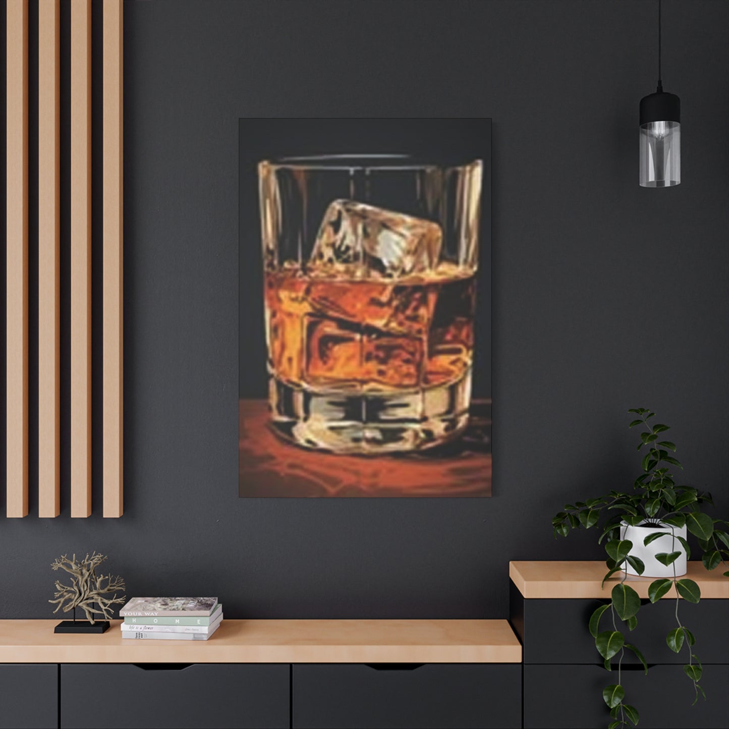 English Whiskey With Ice Wall Art & Canvas Prints