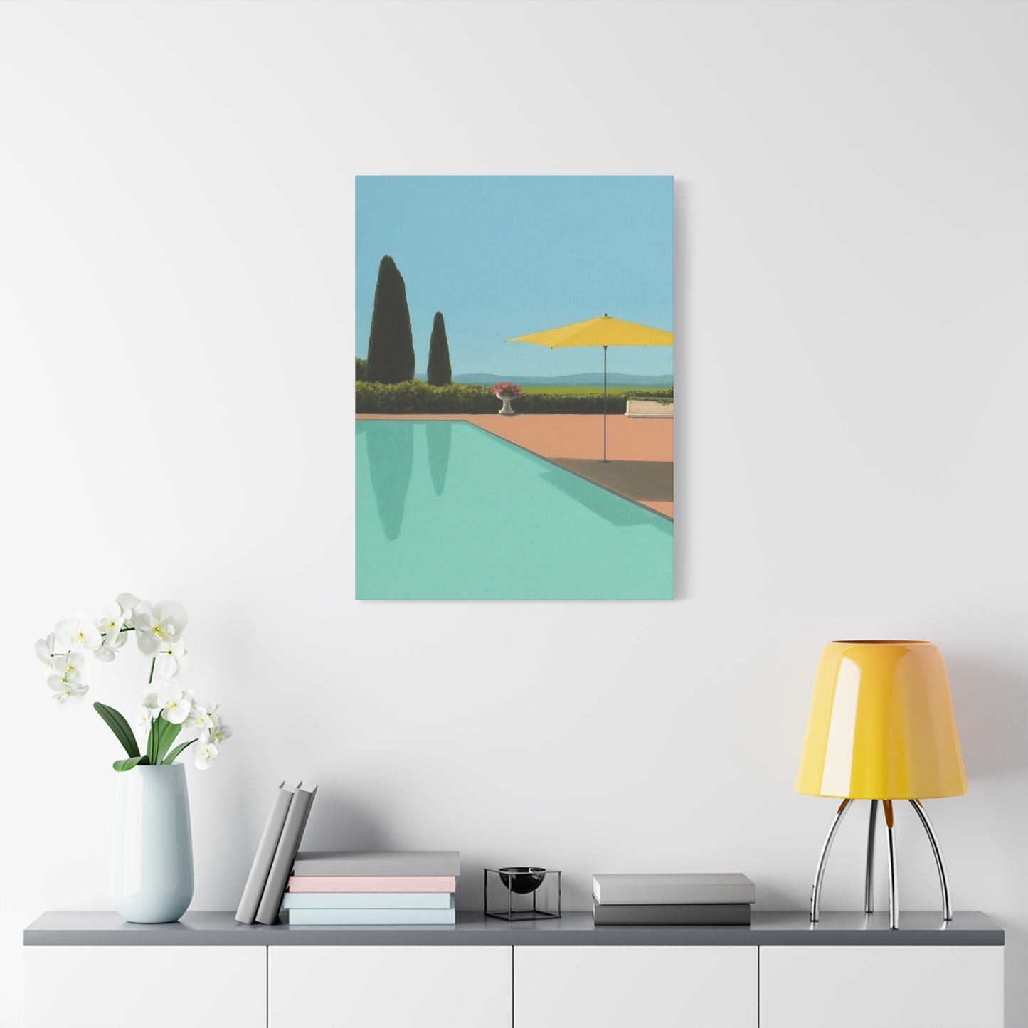 Swimming Pool In Hotel Wall Art & Canvas Prints