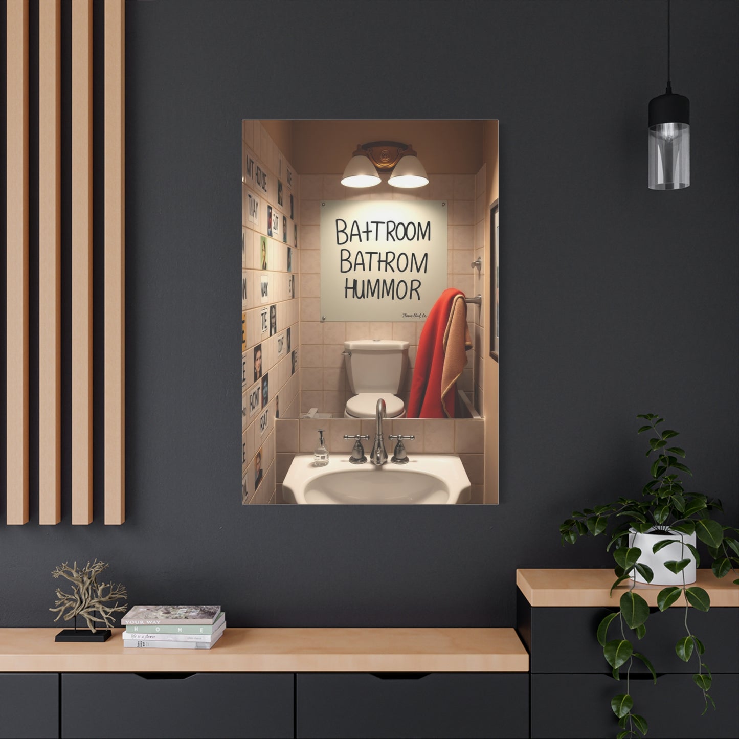 Supreme Bathroom Humor Art Wall Art & Canvas Print