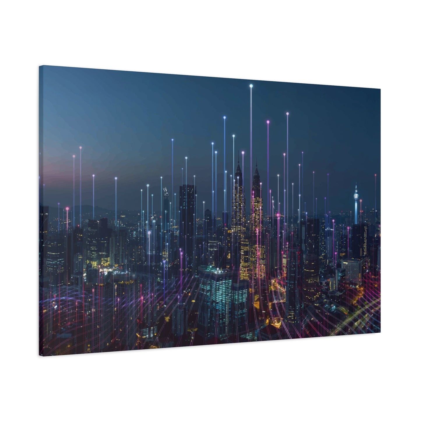 Smart City Abstract Wall Art & Canvas Prints