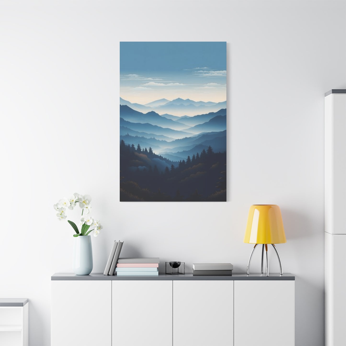 Serene Mountain Range Wall Art & Canvas Prints