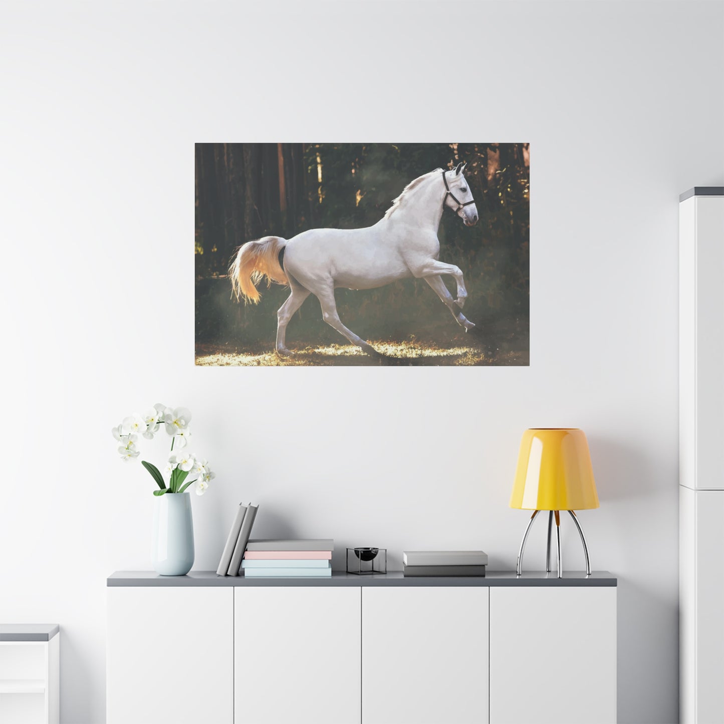 White Horse Wall Art & Canvas Prints