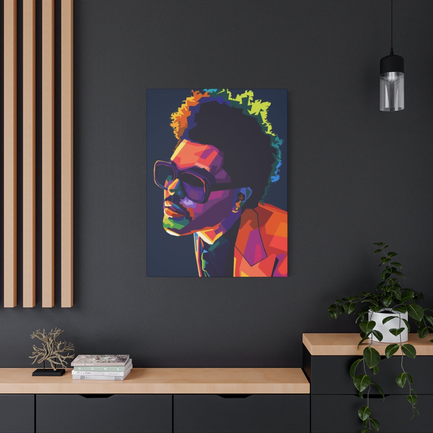 An Abstract Portrait Of The Weeknd Wall Art & Canvas Prints