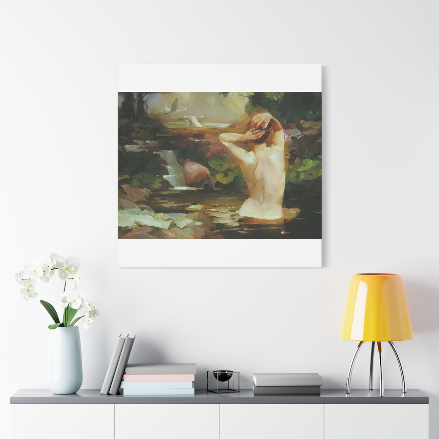 Girl In River Wall Art & Canvas Prints