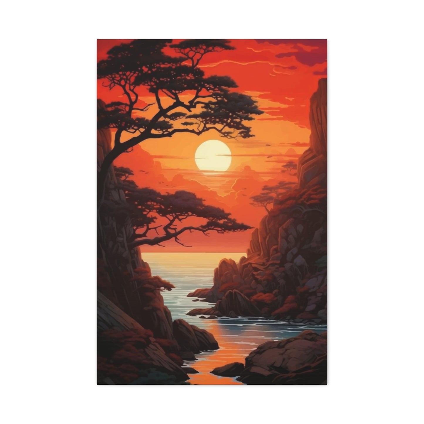 Sun In Mountains Wall Art & Canvas Prints