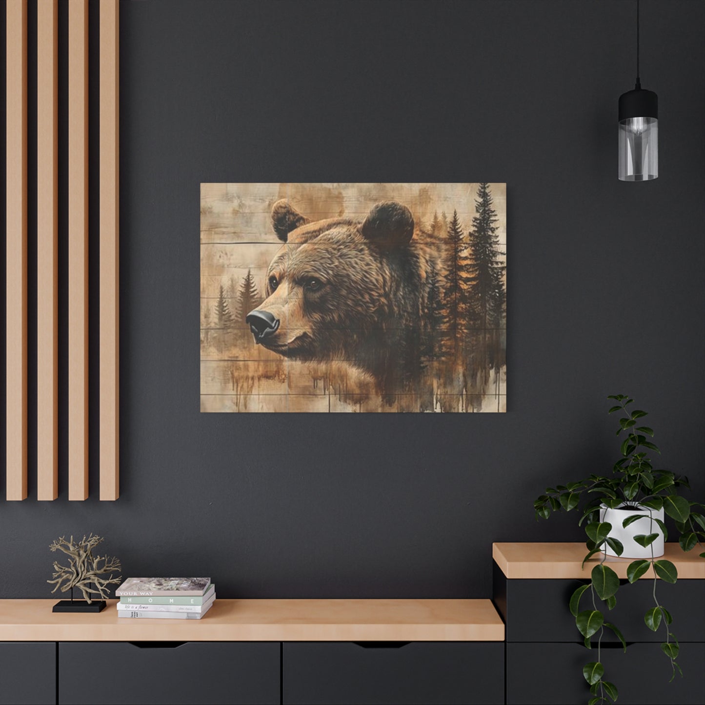 Grizzly Bear Wildlife Painting Wall Art & Canvas Prints