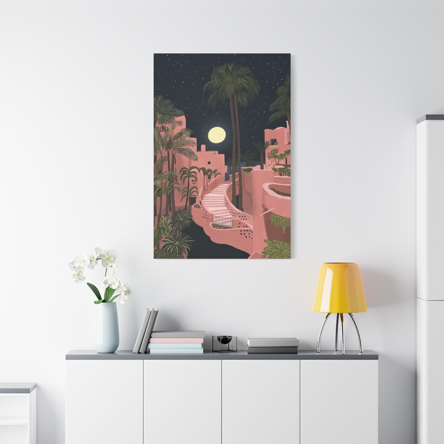 Pink Resort In Spain Wall Art & Canvas Prints