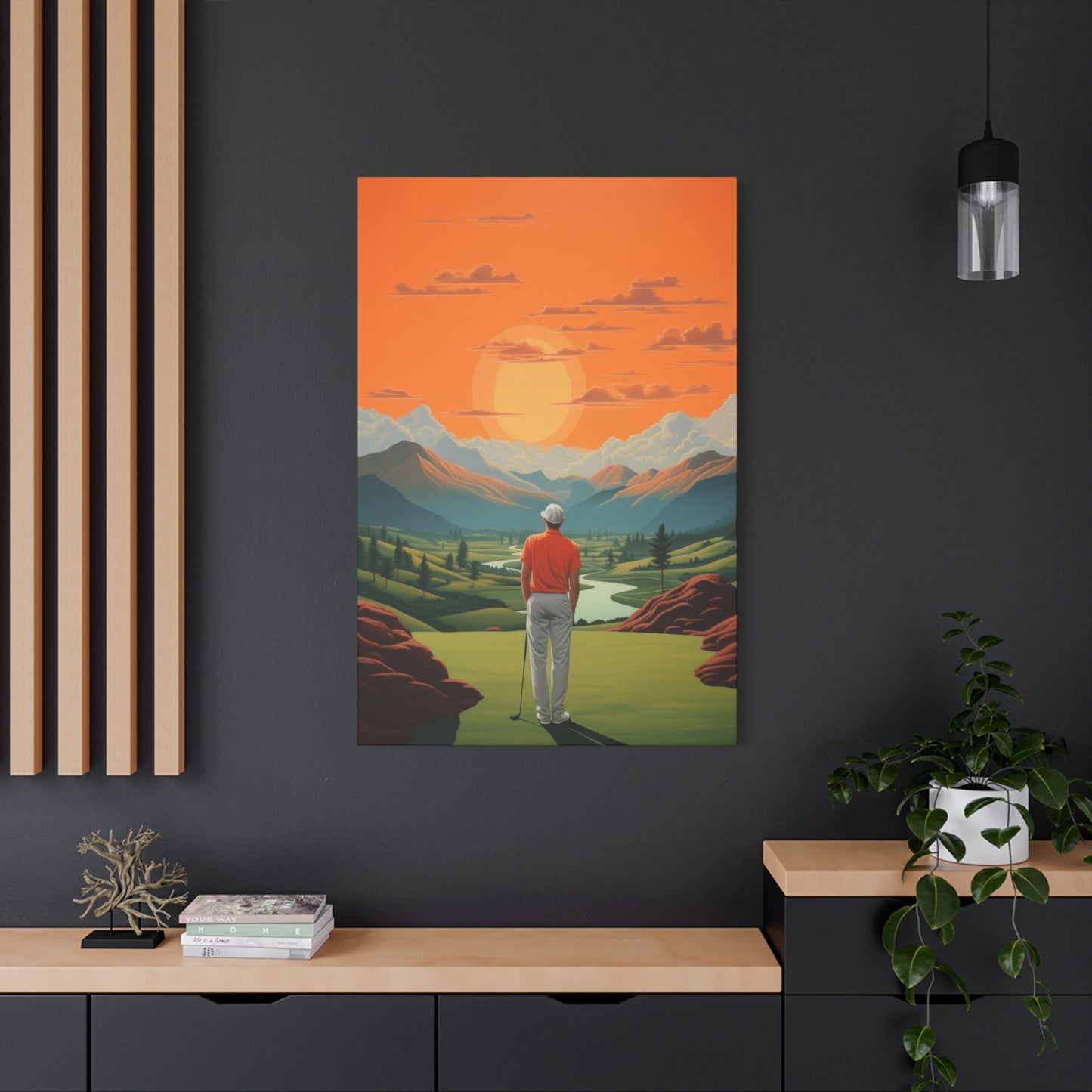 Golf At Sunset Wall Art & Canvas Prints