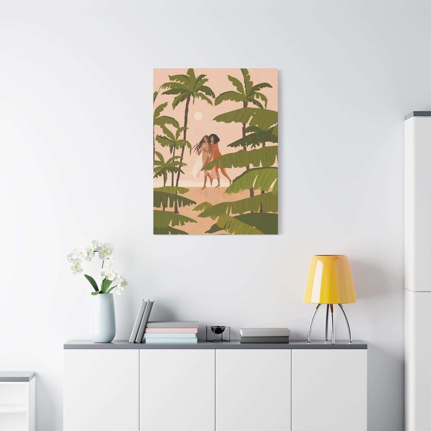 Women Enjoying On Beach Wall Art & Canvas Prints