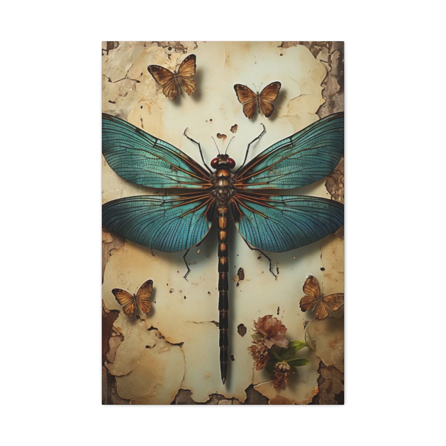 Earthy Dragonfly Wall Art & Canvas Prints
