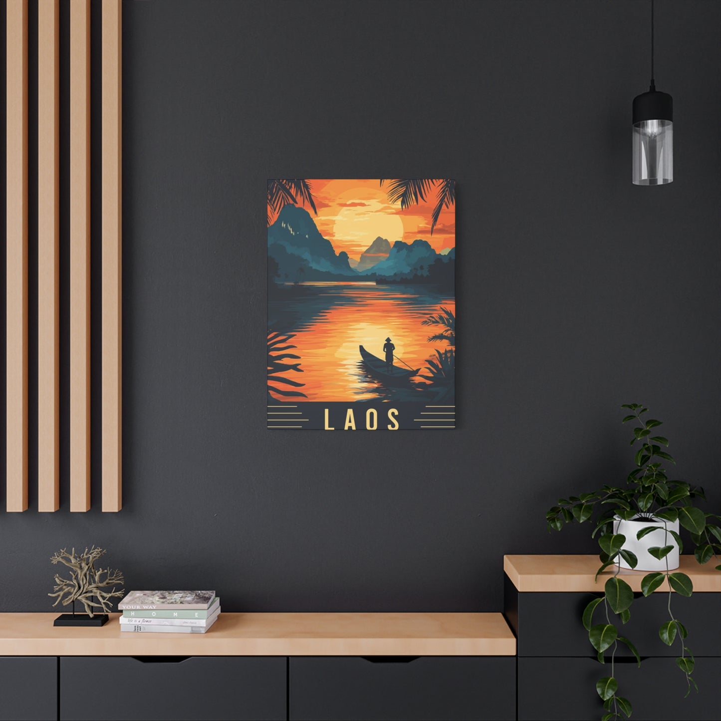 Laos Sunset Poster Wall Art & Canvas Prints