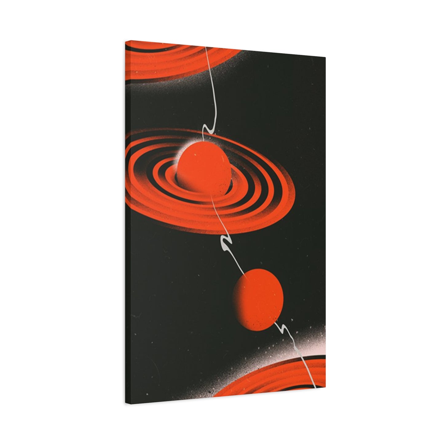 Red Saturn Planet Poster Wall Art & Canvas Prints