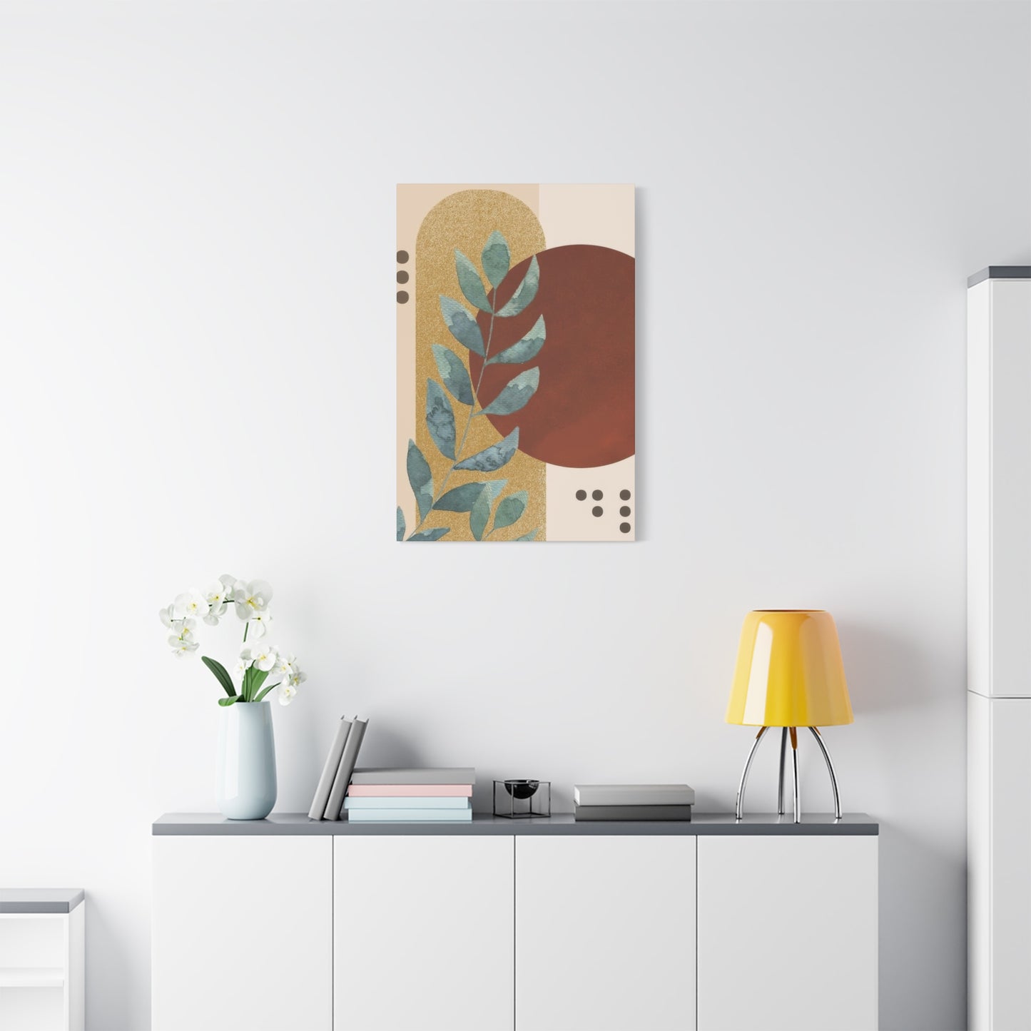 Abstract Plant Earth Tones Wall Art & Canvas Prints