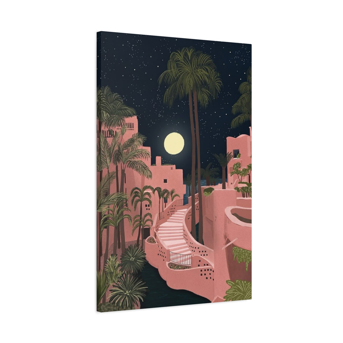 Pink Resort In Spain Wall Art & Canvas Prints