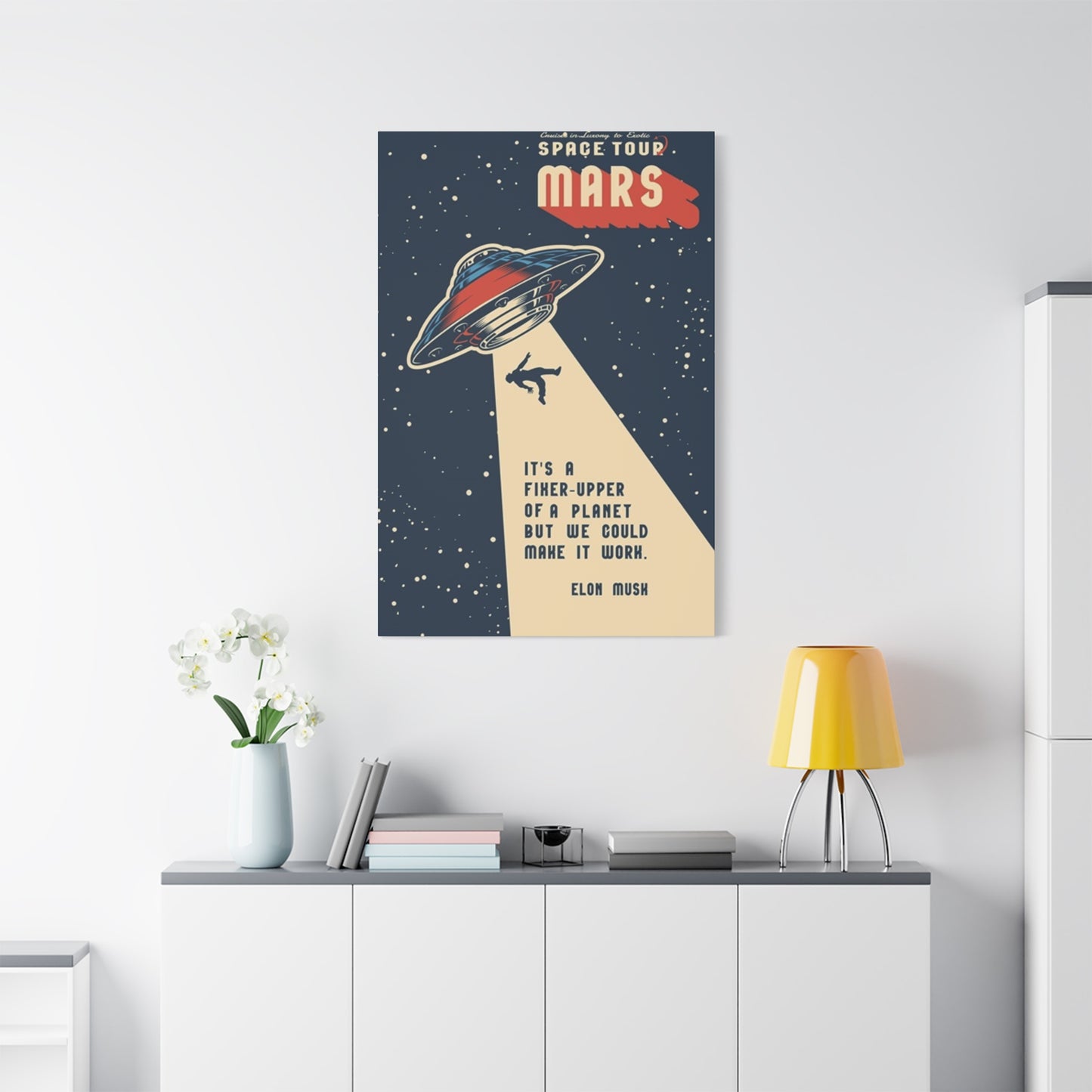 Mars Space Tour Poster Wall Art & Canvas Prints