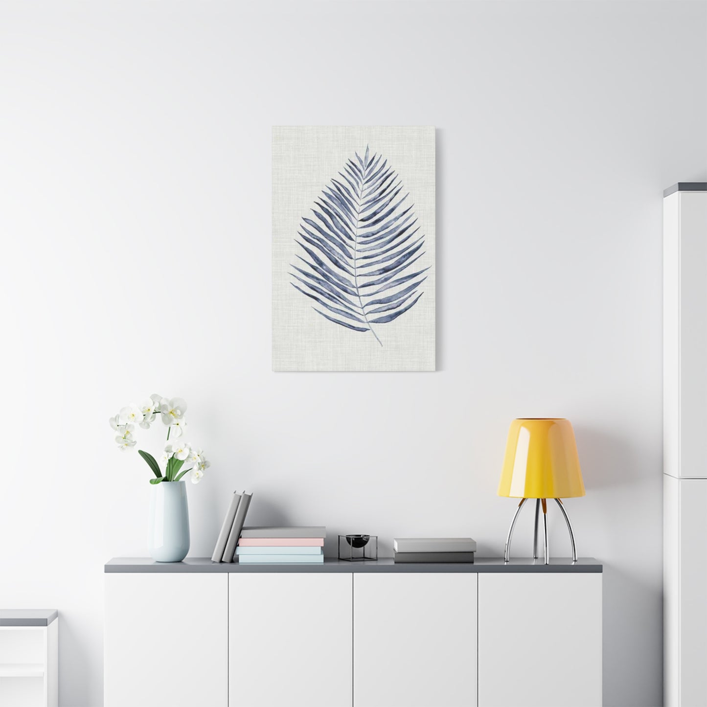 Blue Leaf Entryway Wall Art & Canvas Prints
