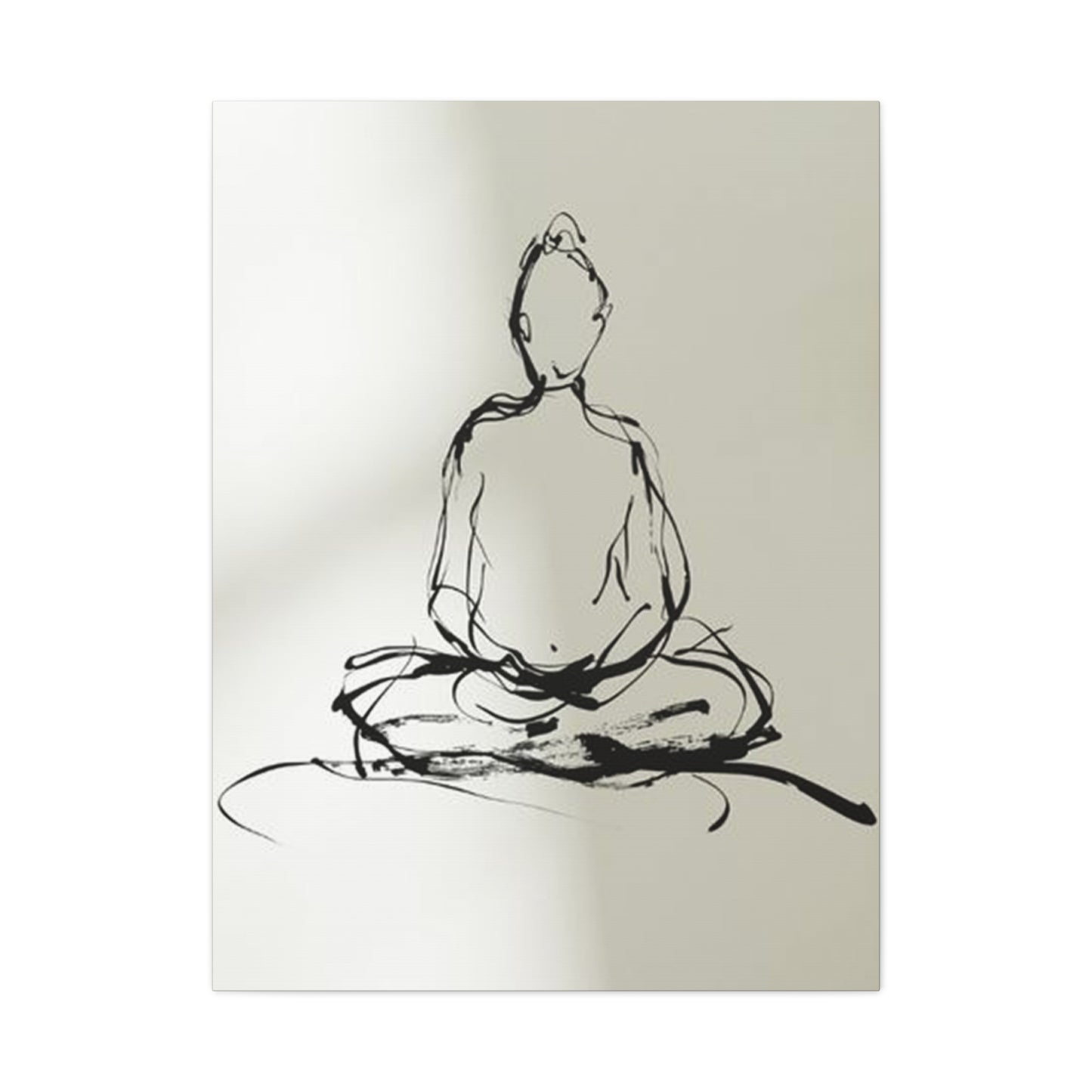 Buddha Yoga Drawing Wall Art & Canvas Prints