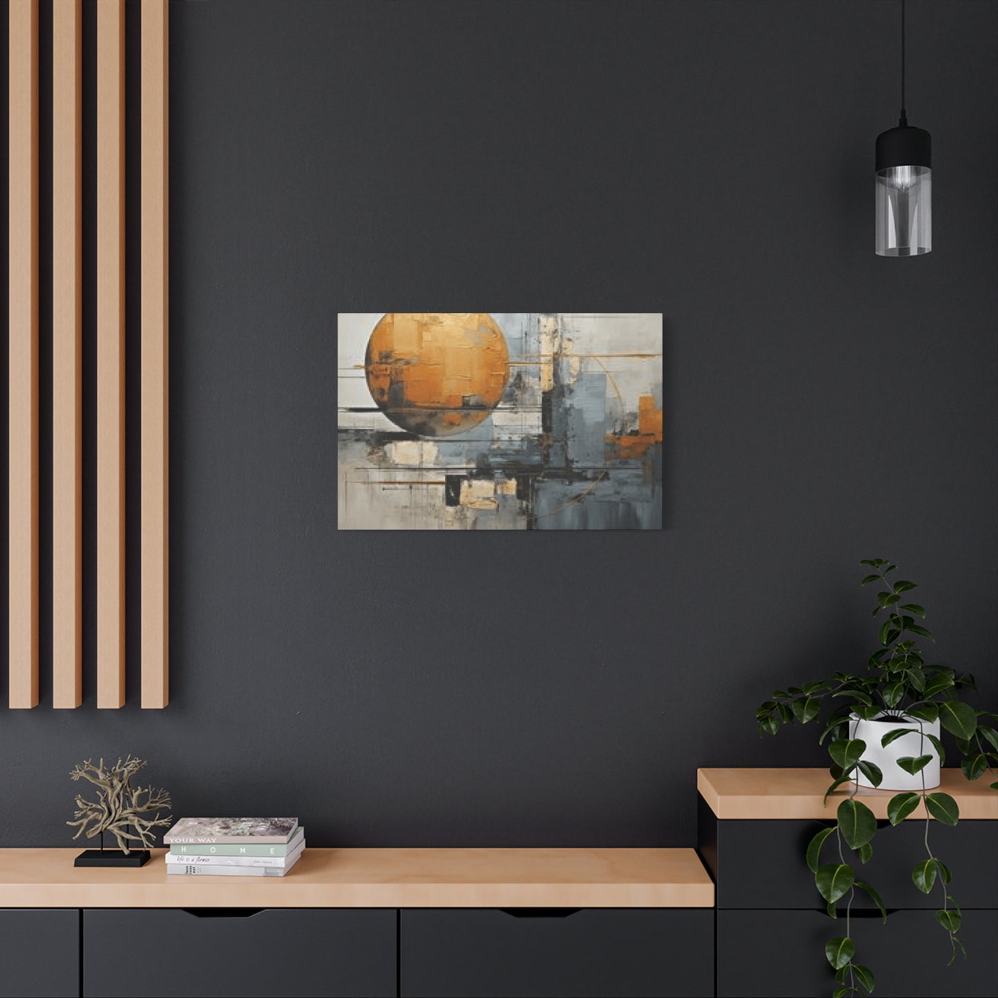 Abstract Moon Painting Wall Art & Canvas Prints