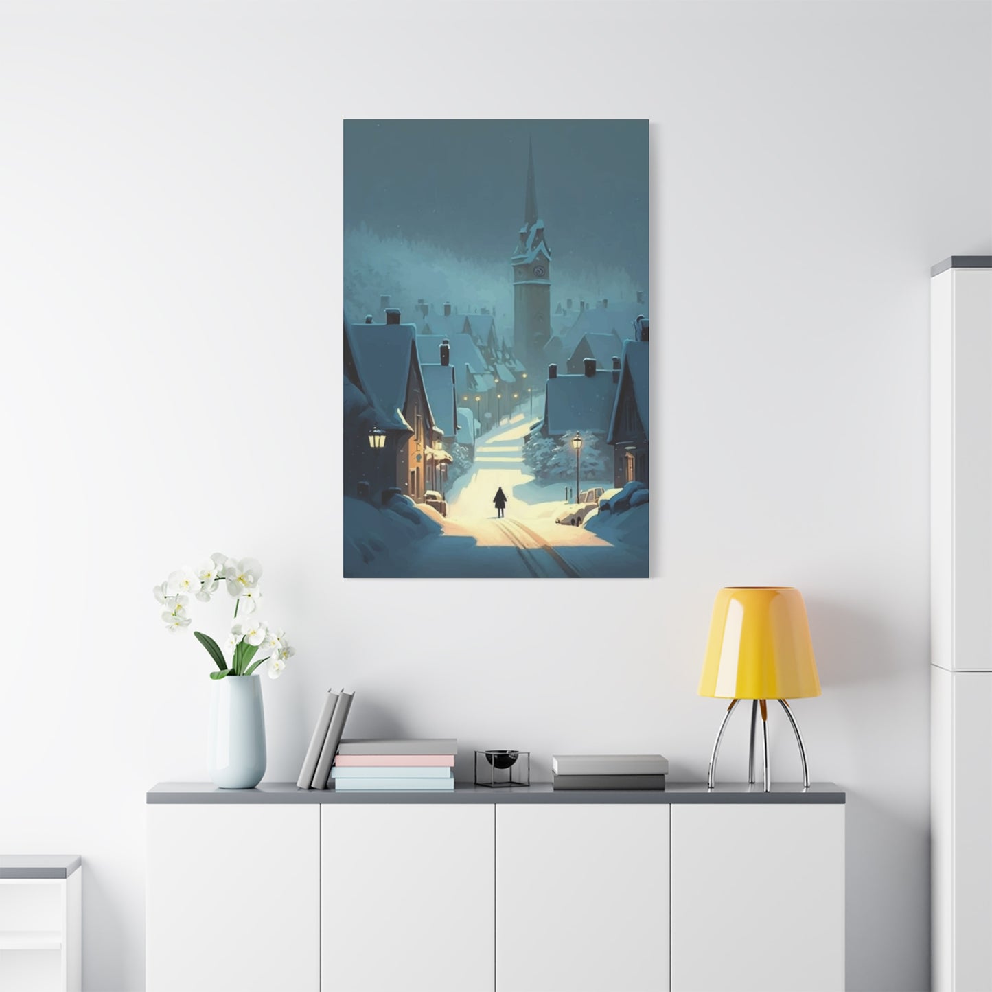 Snowy Alley Wall Art & Canvas Prints