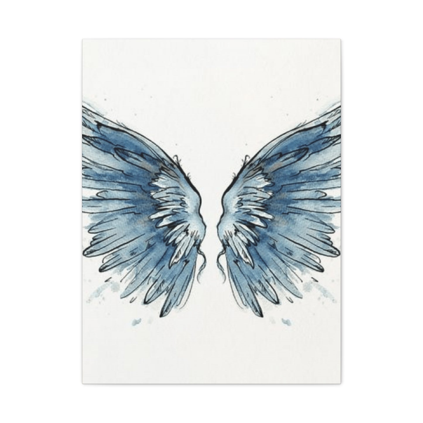 Blue Angel Wings Wall Art & Canvas Prints
