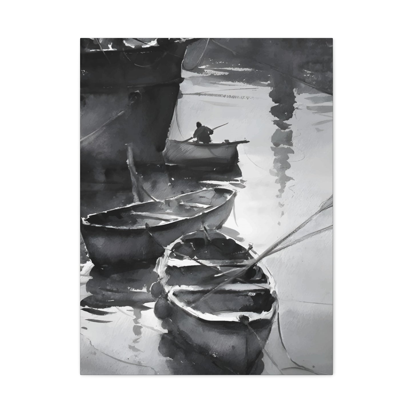 Boat Oil Painting Wall Art & Canvas Prints