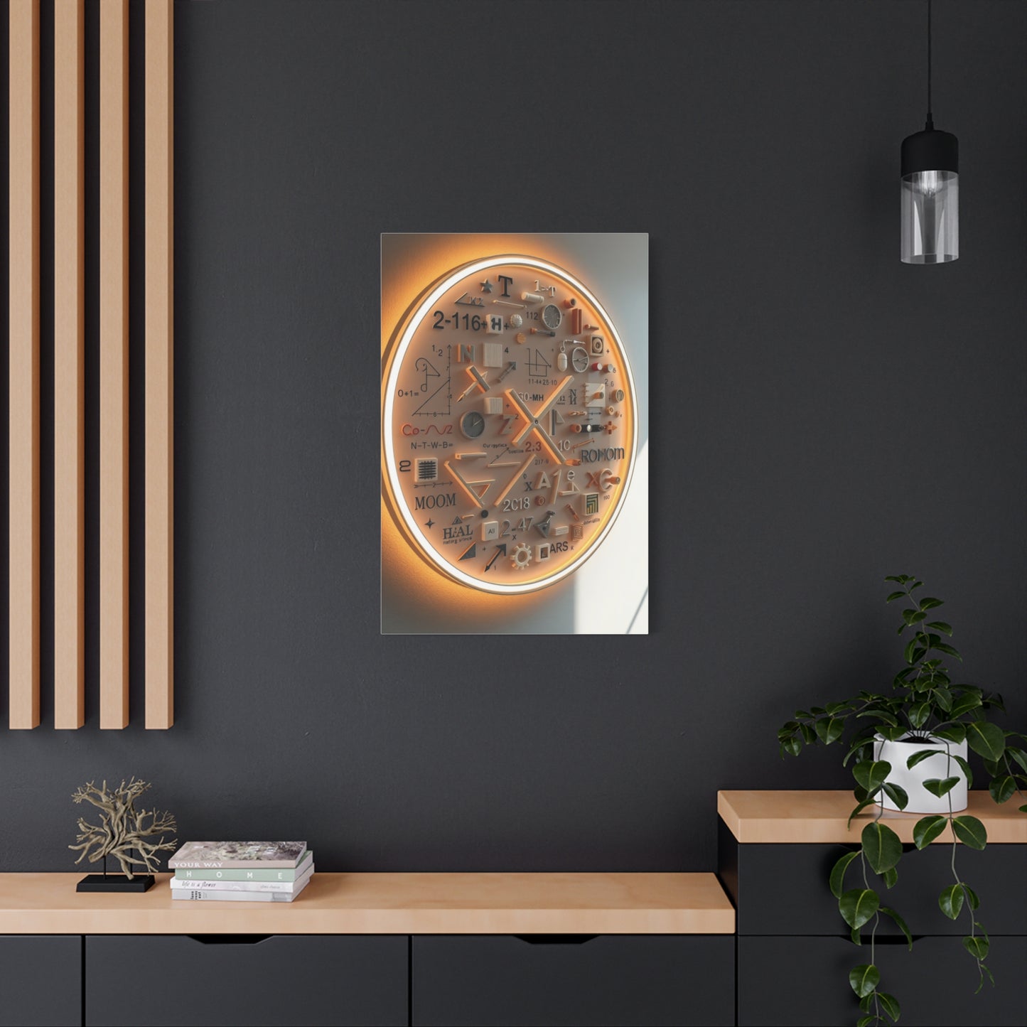 Modern Math Art for Creative Spaces Refined Canvas Wall Art & Canvas Print