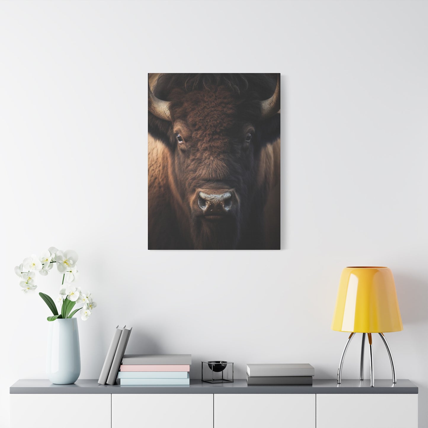 Bison Staring Wall Art & Canvas Prints