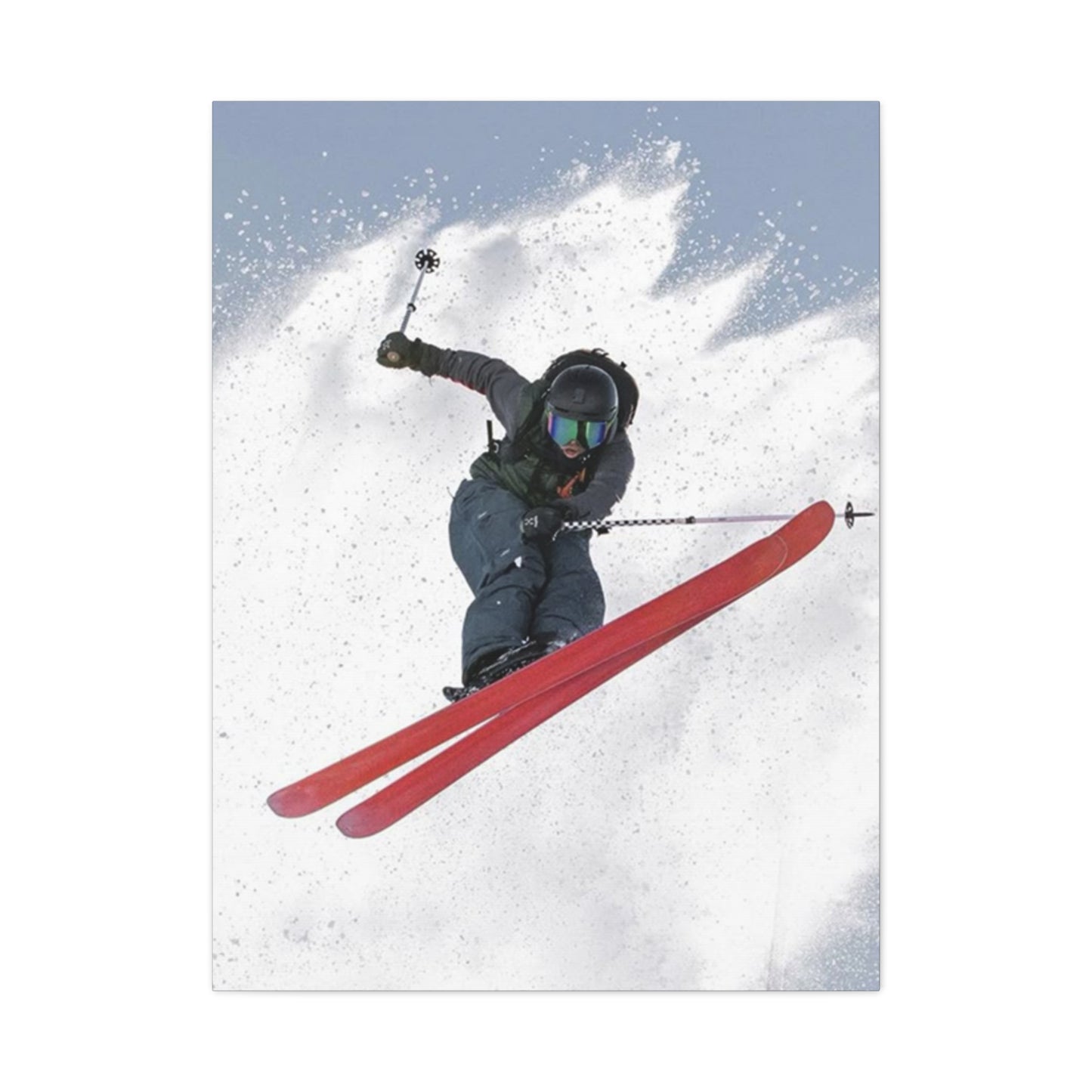 Skiing Stunt Poster Wall Art & Canvas Prints