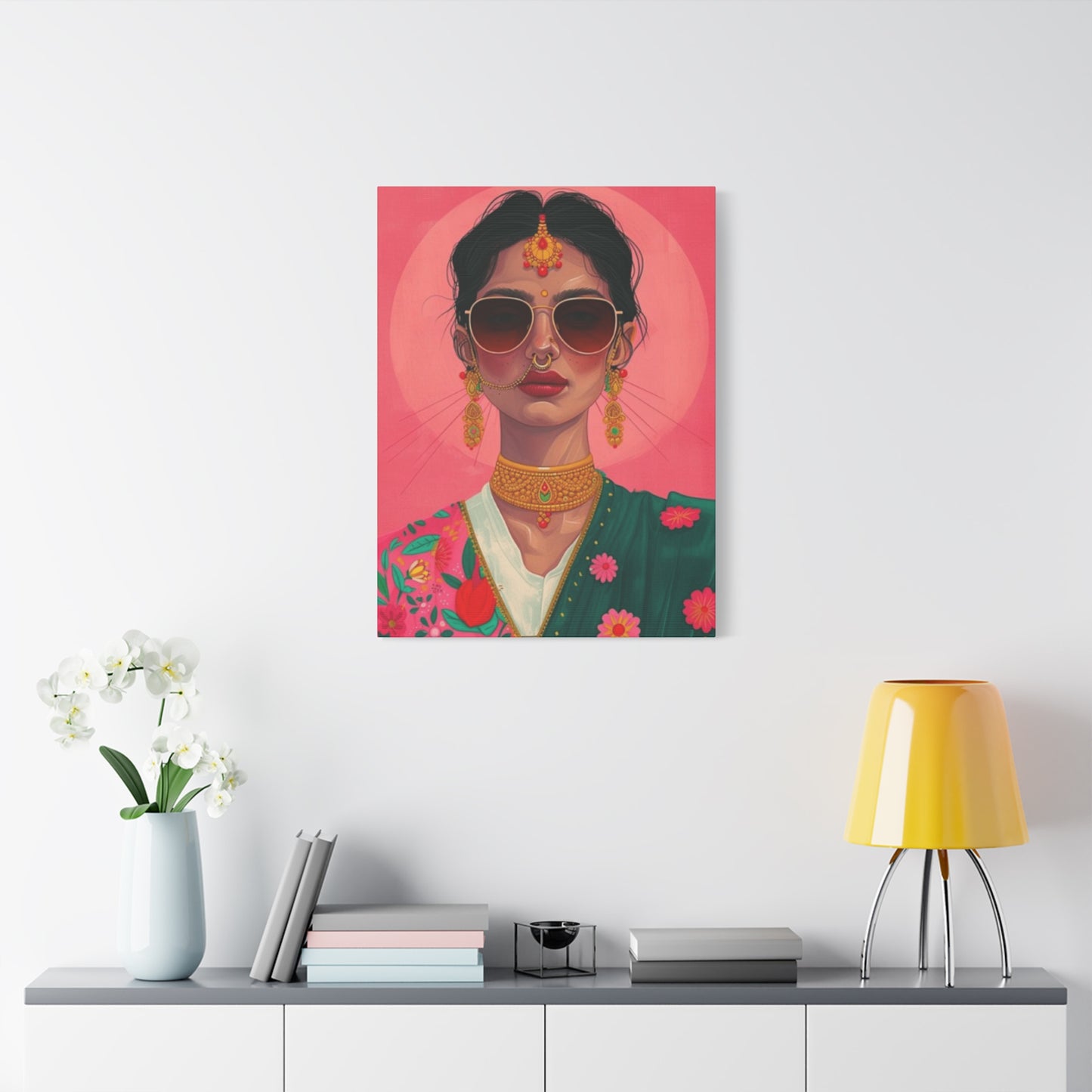 Indian Women In Traditional Dress Wall Art & Canvas Prints