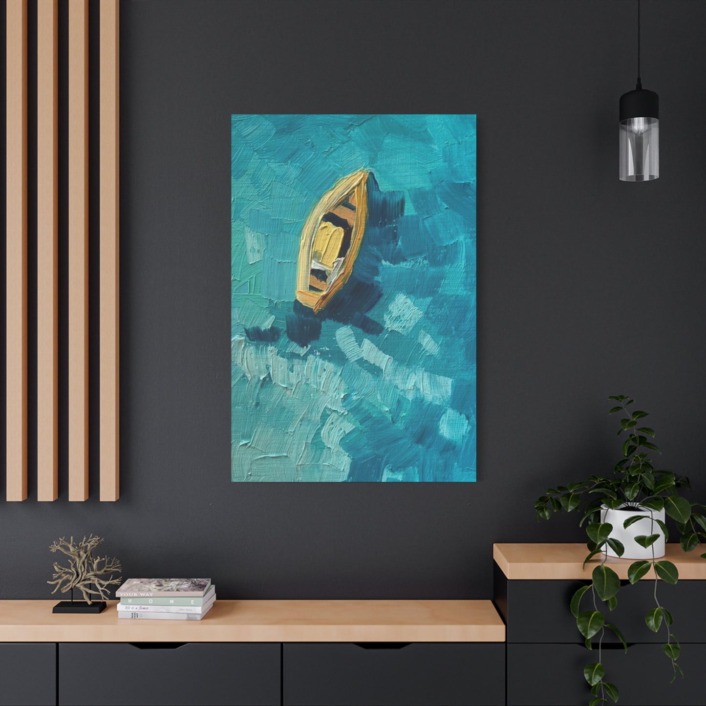 Boat in Sea Wall Art & Canvas Prints