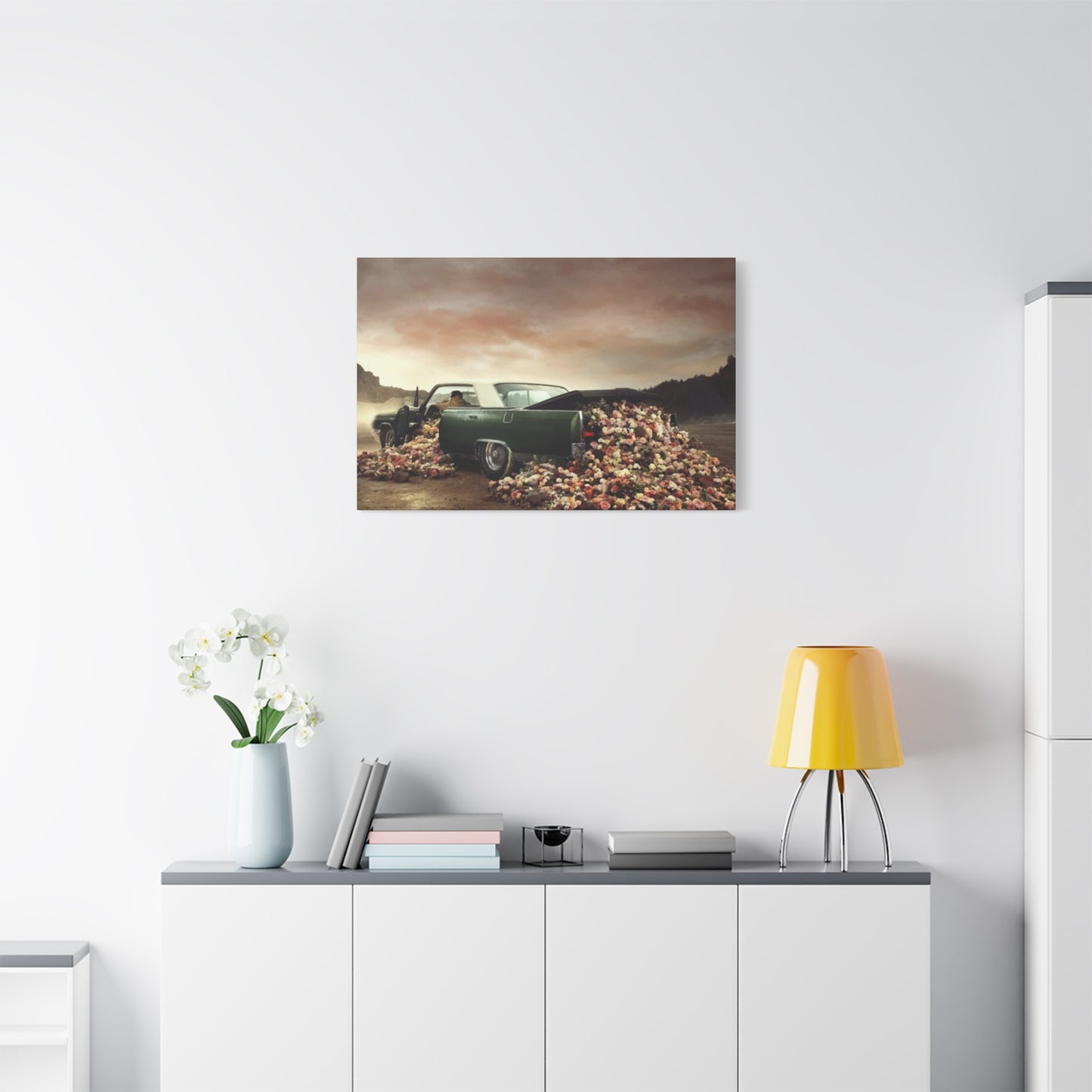 Flower Car Wall Art & Canvas Prints