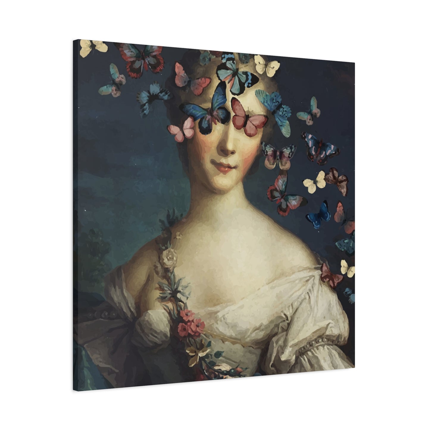 Beautiful Girl With Butterflies Wall Art & Canvas Prints