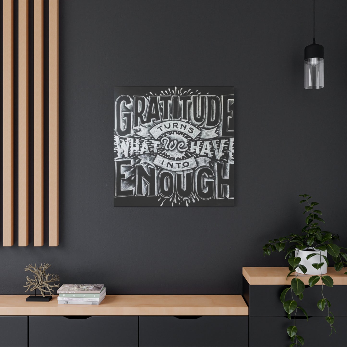 Gratitude Chalkboard Wall Art & Canvas Prints