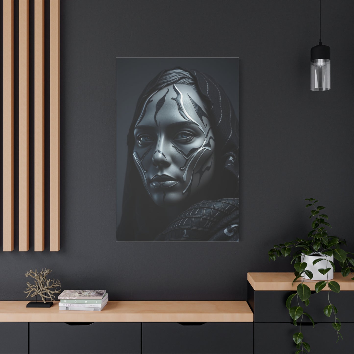 Charcoal, Onyx, and Ivory Art Refined Canvas Wall Art & Canvas Print