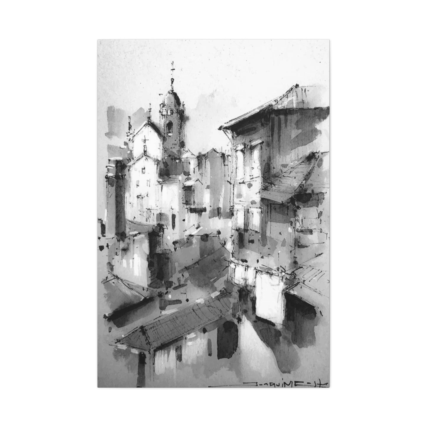 Black & White City Wall Art & Canvas Prints