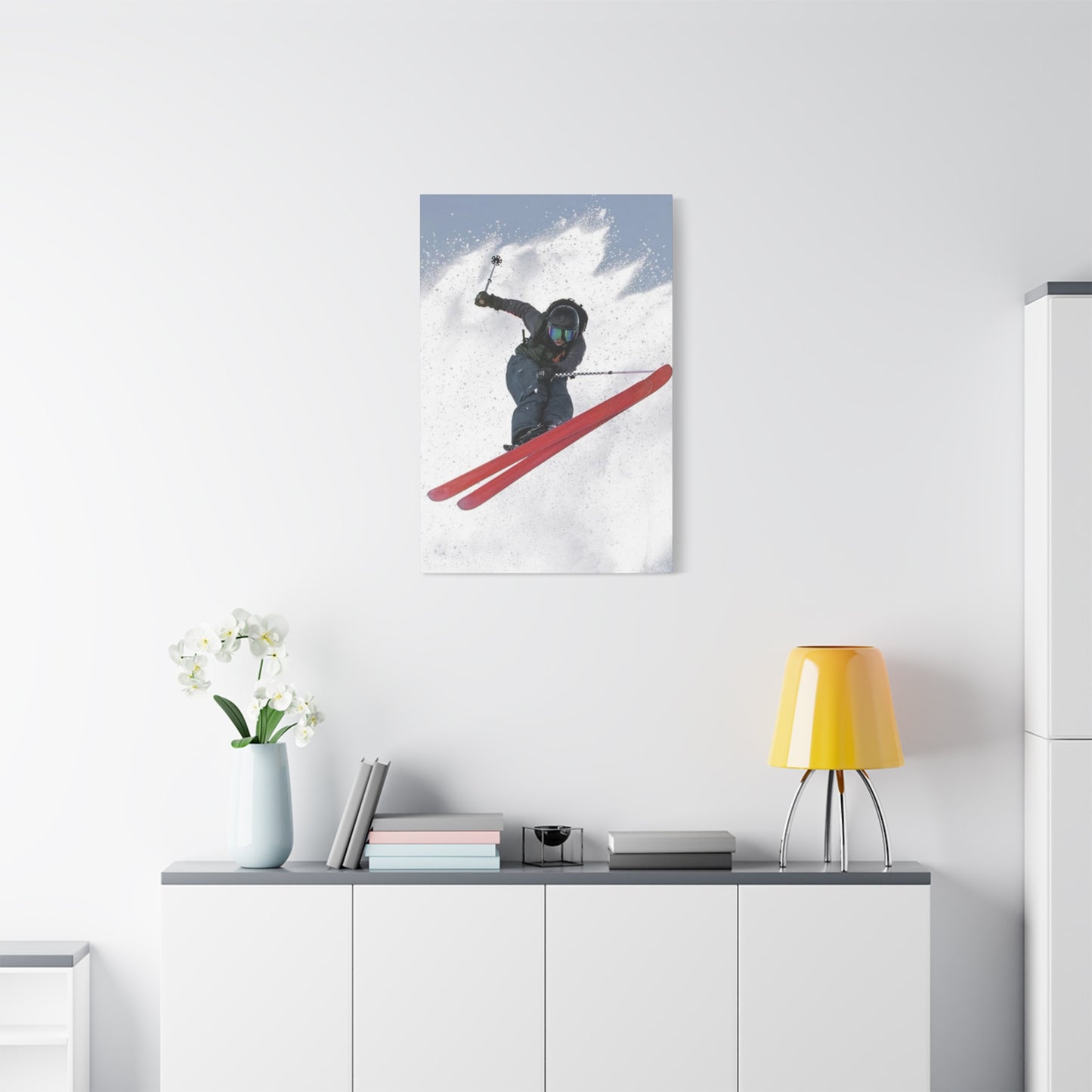 Skiing Stunt Poster Wall Art & Canvas Prints