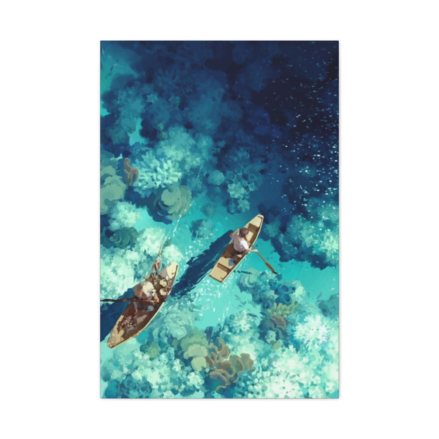 Boat in Sea 3d View Wall Art & Canvas Prints