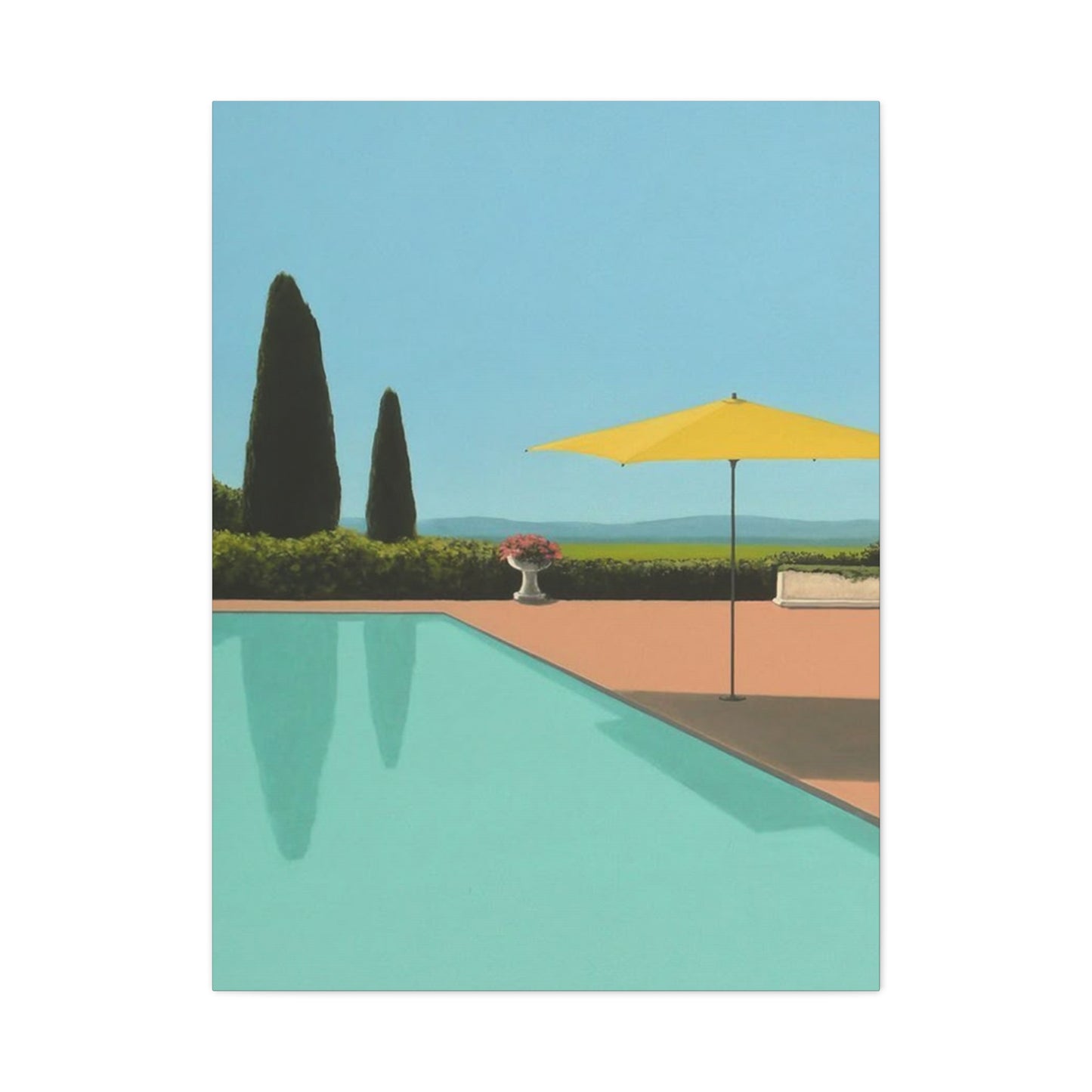 Swimming Pool In Hotel Wall Art & Canvas Prints